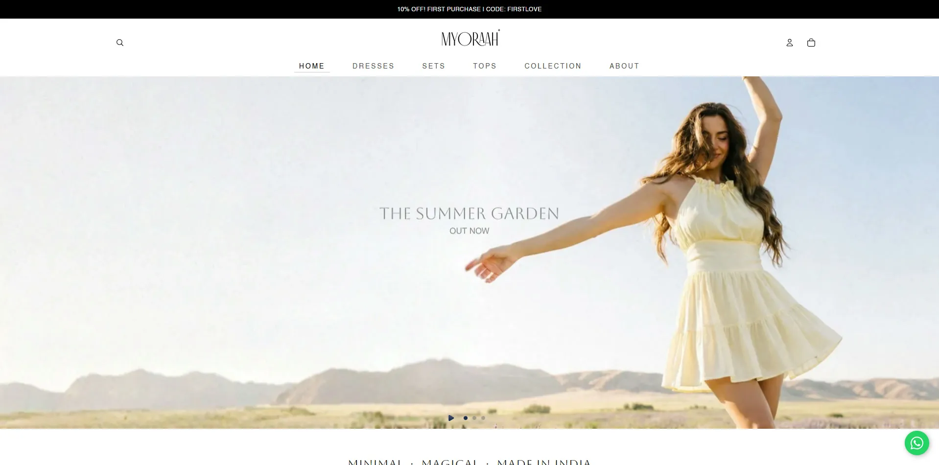 Myoraah website designed and built by Red Dot Consultancy, home on desktop