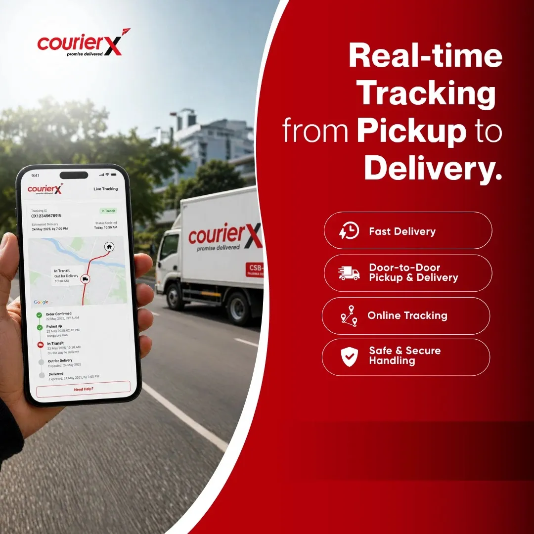 CourierX marketing & advertising work by Red Dot Consultancy, 1 of 3